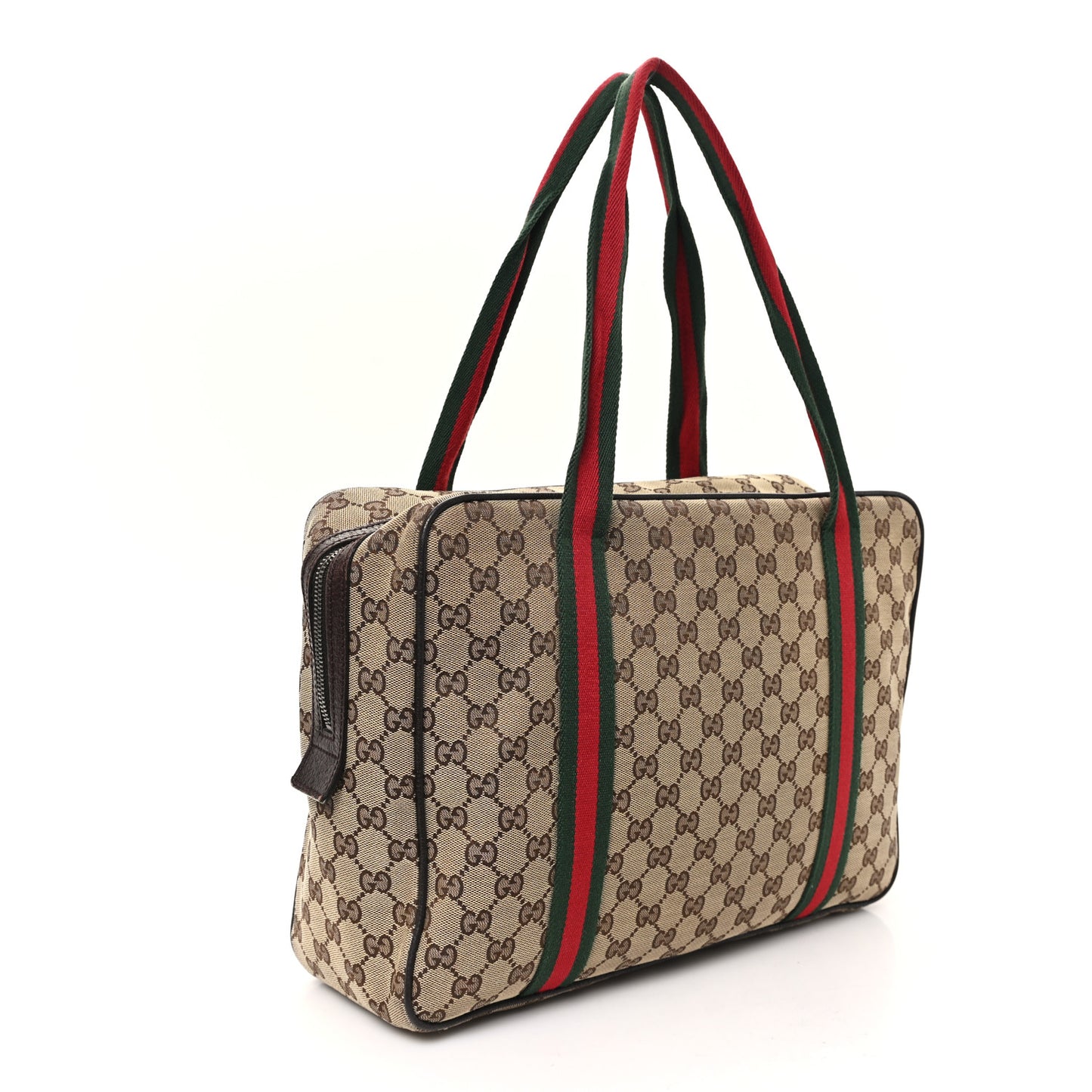 Monogram Web Carry On Tote Dark Brown