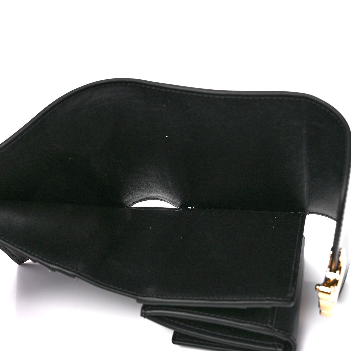 Shiny Smooth Lambskin Small Triomphe Wallet Black