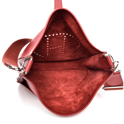 Hermes Taurillon Clemence Evelyne III GM Rouge H 5 of 8