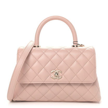 Chanel Caviar Quilted Mini Coco Handle Flap Light Pink 1 of 4
