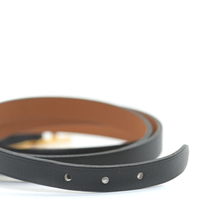 Hermes Chamonix Hapi 3MM Triple Tour Wrap Bracelet M Black 6 of 9