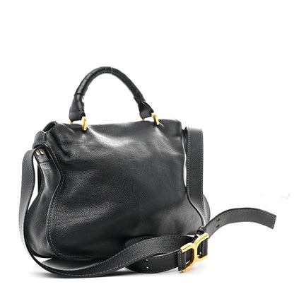 Chloe Calfskin Medium Marcie Top Handle Bag Black 3 of 11