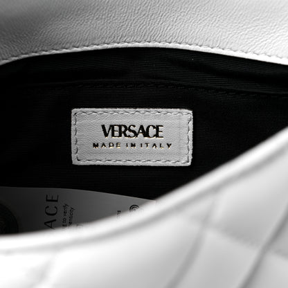 Versace Nappa Quilted Small Medusa Chain Crossbody White 6 of 9
