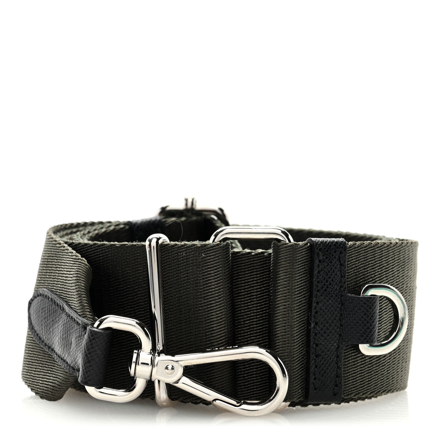 Prada Canvas Shoulder Strap Khaki 1 of 3