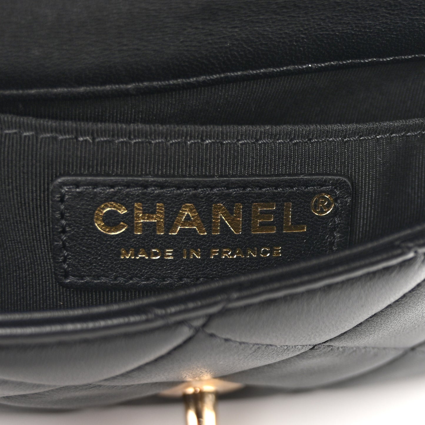 Lambskin Quilted Mini My Precious Waist Bag Black