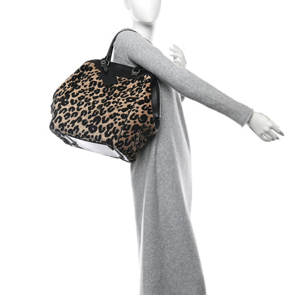 Louis Vuitton Jacquard Velvet Leopard Print Stephen Sprouse North South Bag Black 2 of 11