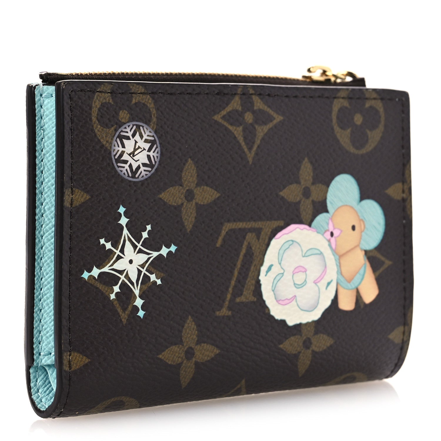 Louis Vuitton Monogram Snow Show Lisa Wallet Azur Frost 3 of 6
