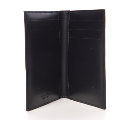 Givenchy Calfskin Logo 3CC Folding Card Holder Black White 5 of 9