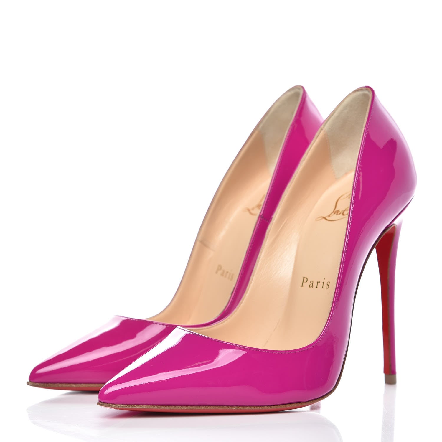 Christian Louboutin Patent So Kate 120 Pumps 35 Rose Indien 3 of 8