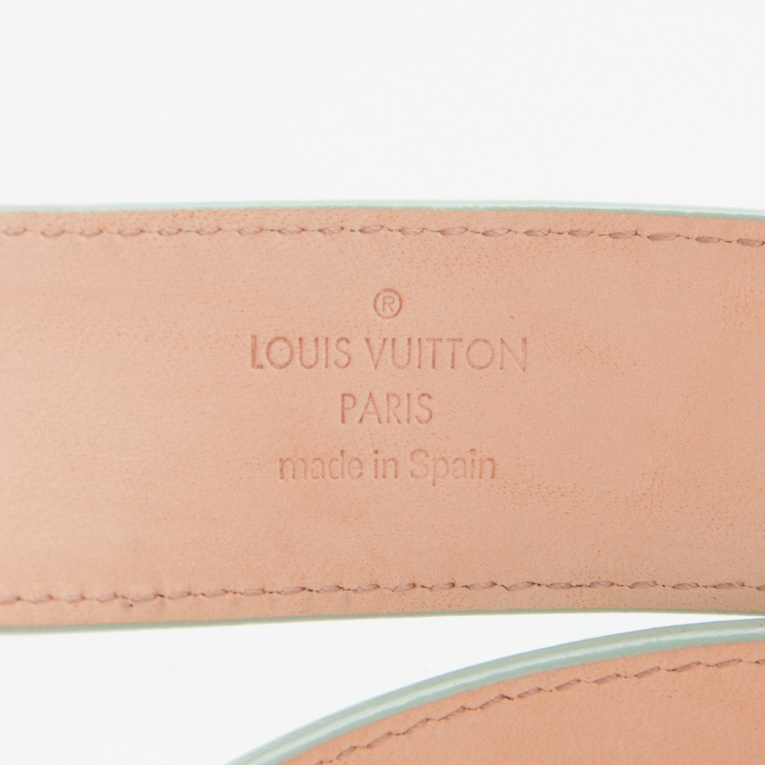 Louis Vuitton Epi Electric 40mm LV Initiales Belt 85 34 Amande 5 of 6