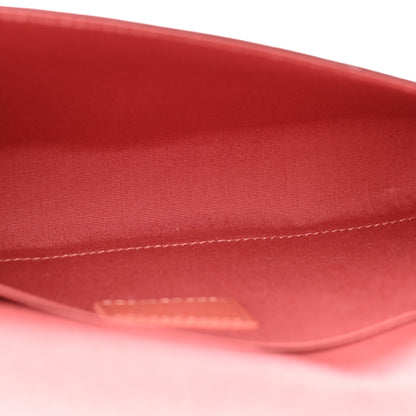 Louis Vuitton Vernis Valentine Dog Pochette Felicie Chain Wallet Pink 6 of 12