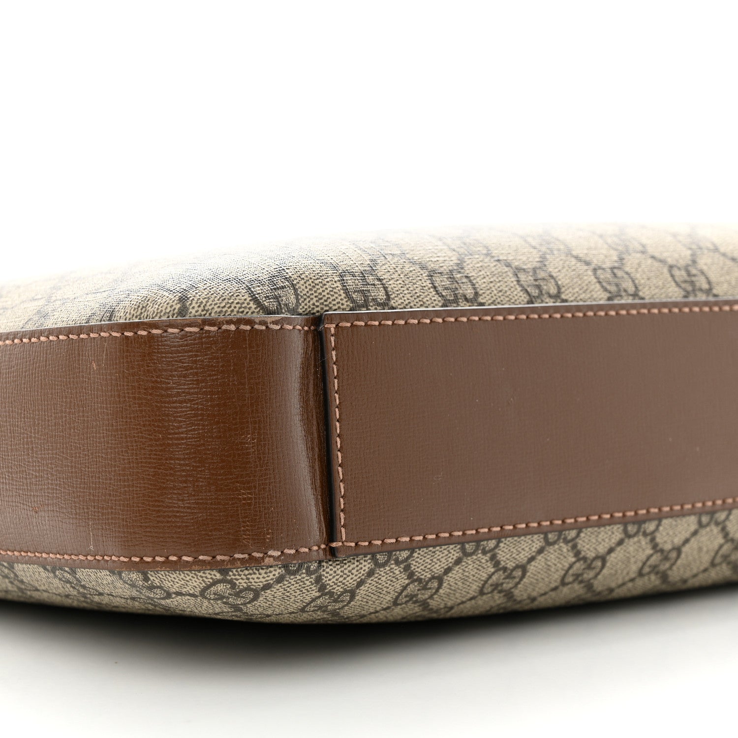 Gucci GG Supreme Monogram Azalea Calfskin Retro Interlocking G Business Case Beige Ebony Brown Sugar 8 of 16