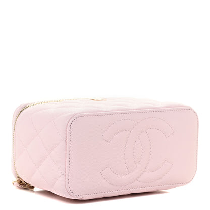 Chanel Caviar Quilted Small Vanity Case With Chain Light Pink 4 of 13