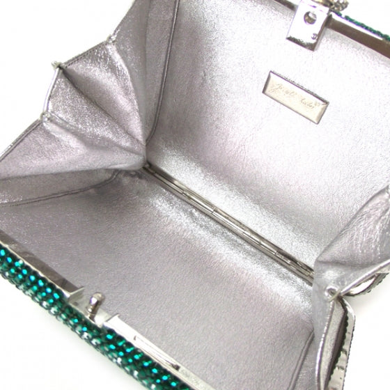Swarovski Crystal Minaudiere Monet Green