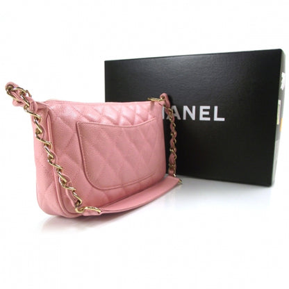 Chanel Caviar Quilted Pochette Pink 3 of 11