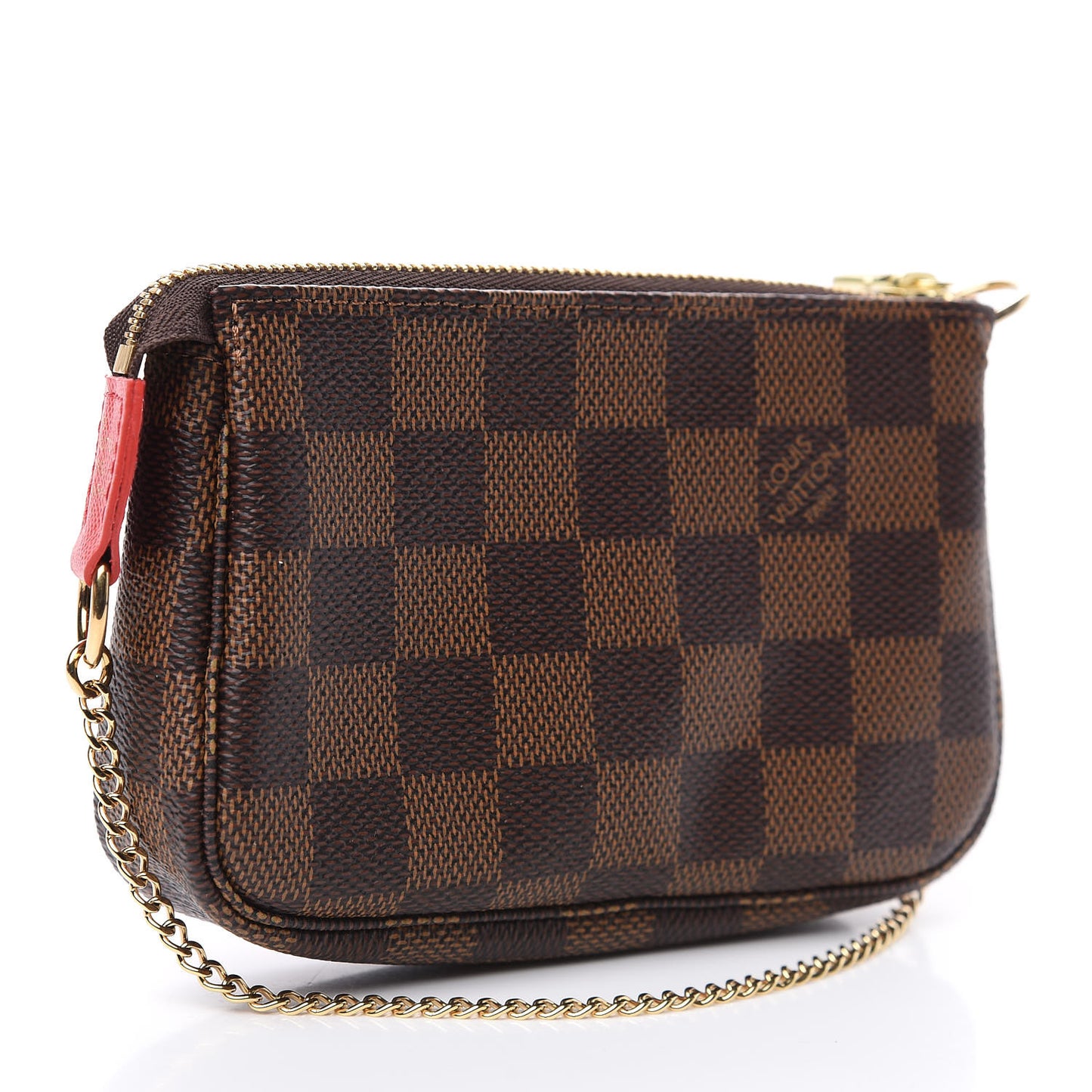 Damier Ebene 2019 Christmas Animation Mini Pochette Accessories Red