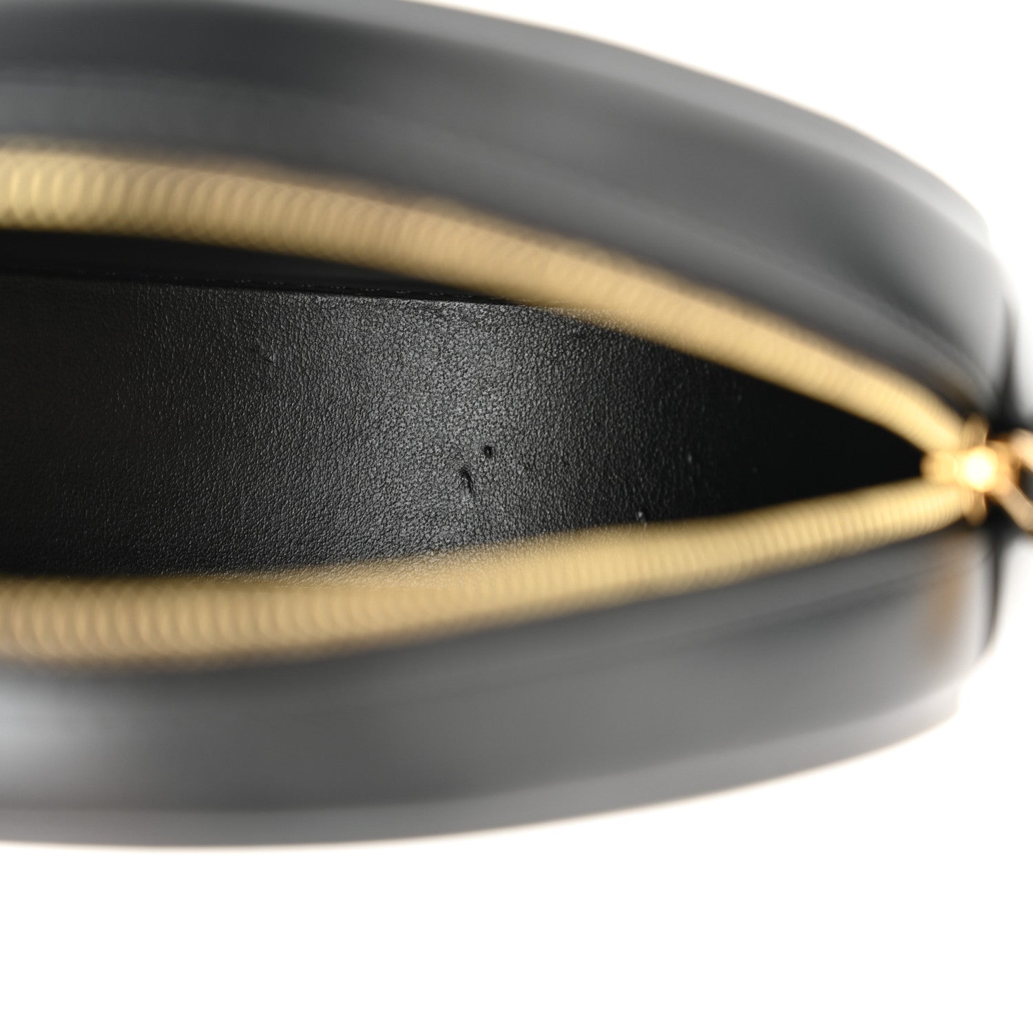 Celine Smooth Calfskin Cuir Triomphe Oval Bag Black 10 of 12