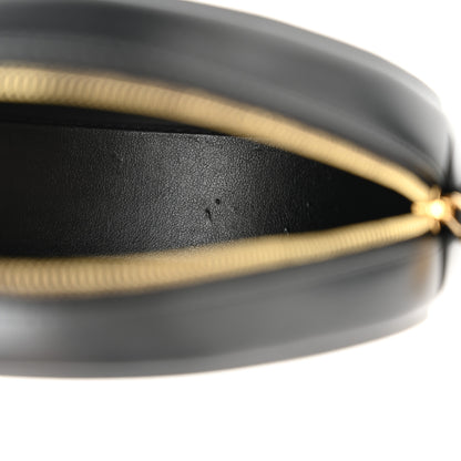 Celine Smooth Calfskin Cuir Triomphe Oval Bag Black 10 of 12