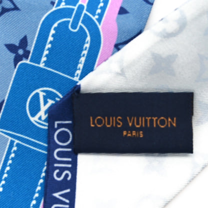Louis Vuitton Silk Monogram Rising Confidential BB Bandeau Denim 3 of 4