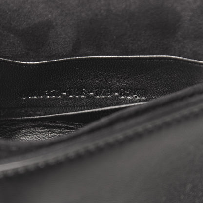Fendi Shiny Nappa Trapuntata Micro Double Baguette Black 8 of 12