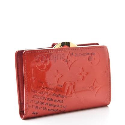 Louis Vuitton Vernis French Purse Wallet Pomme D'Amour 3 of 14