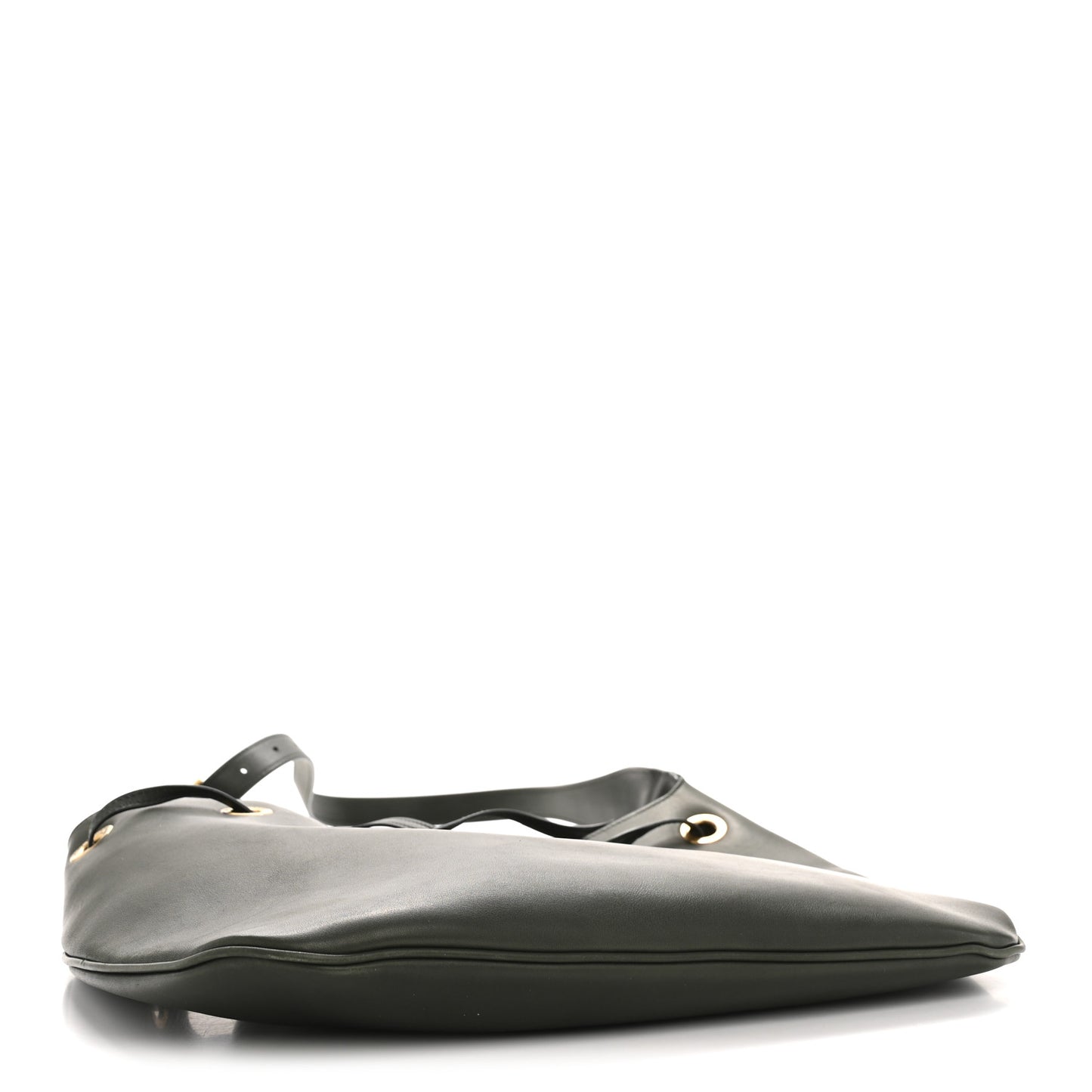 Calfskin Medium Paris VII Flat Hobo New Vert Fonce