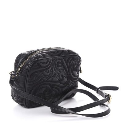 Versace Nappa Embroidered Baroque Palazzo Camera Bag Black 3 of 8