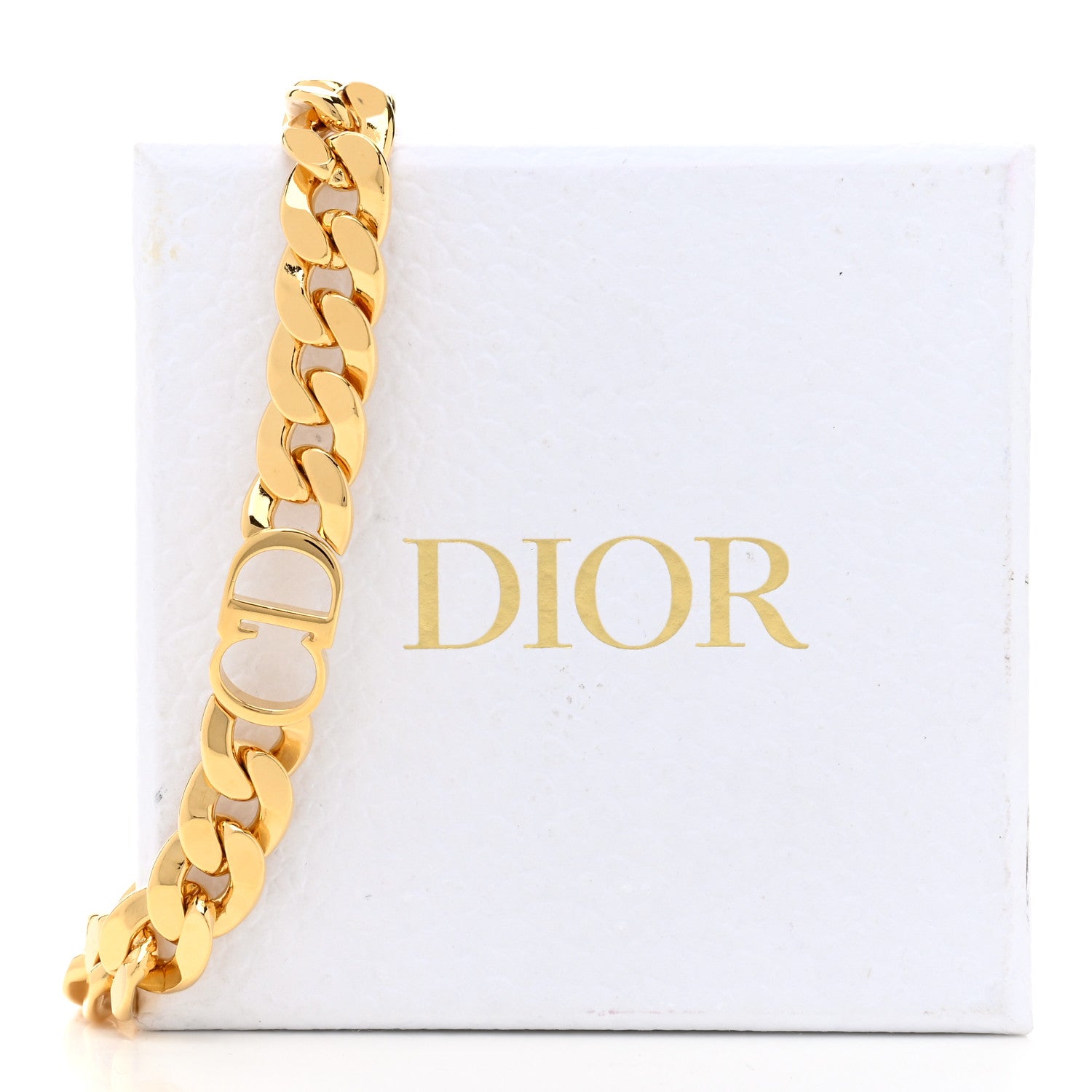 Christian Dior Metal CC Short Necklace Gold 6 of 6