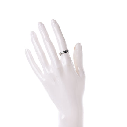 Gucci 18K White Gold 4mm Icon Thin Band Ring 49 4.75 2 of 5