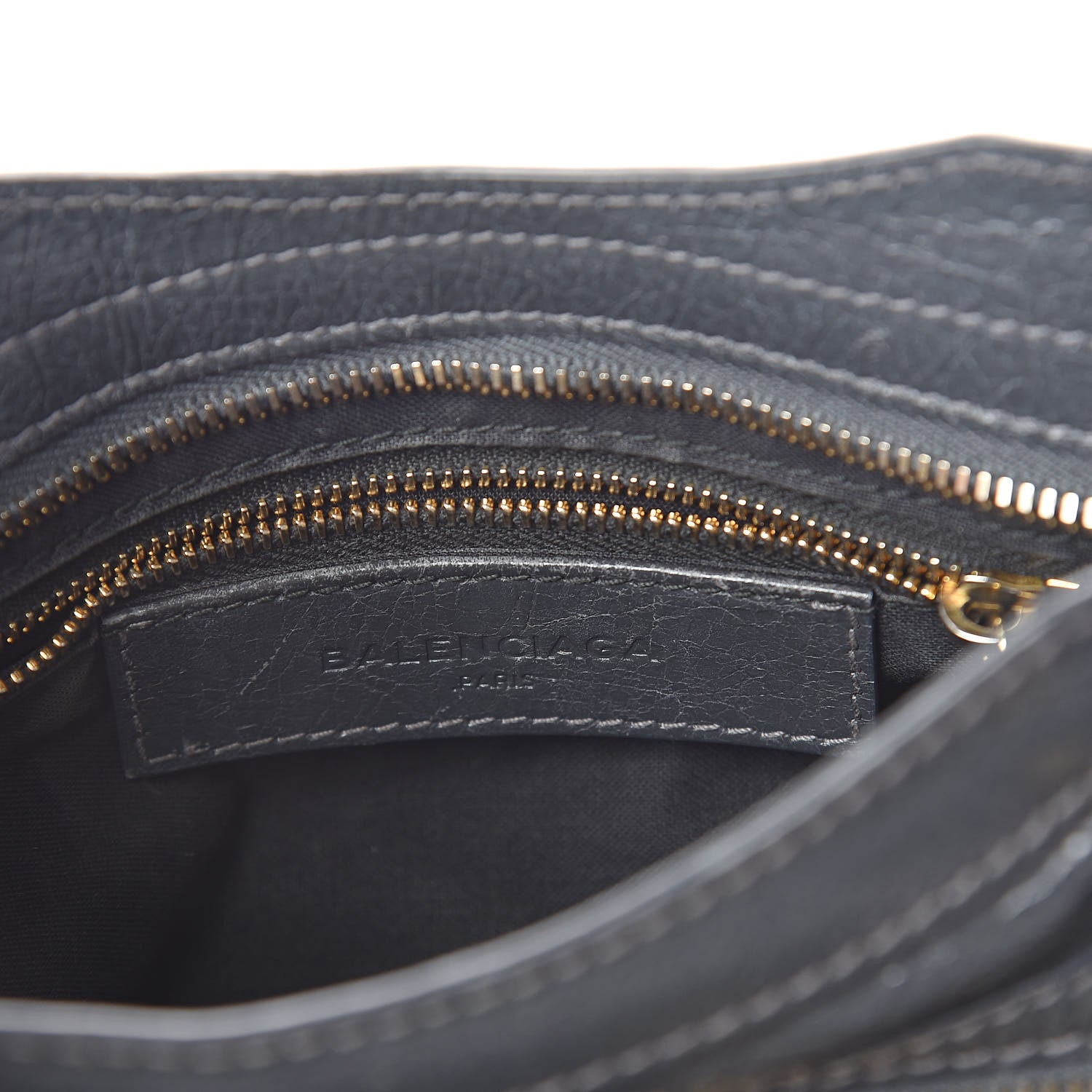 Balenciaga Agneau Giant 12 Gold Hardware Mini City Gris Fossile 6 of 10