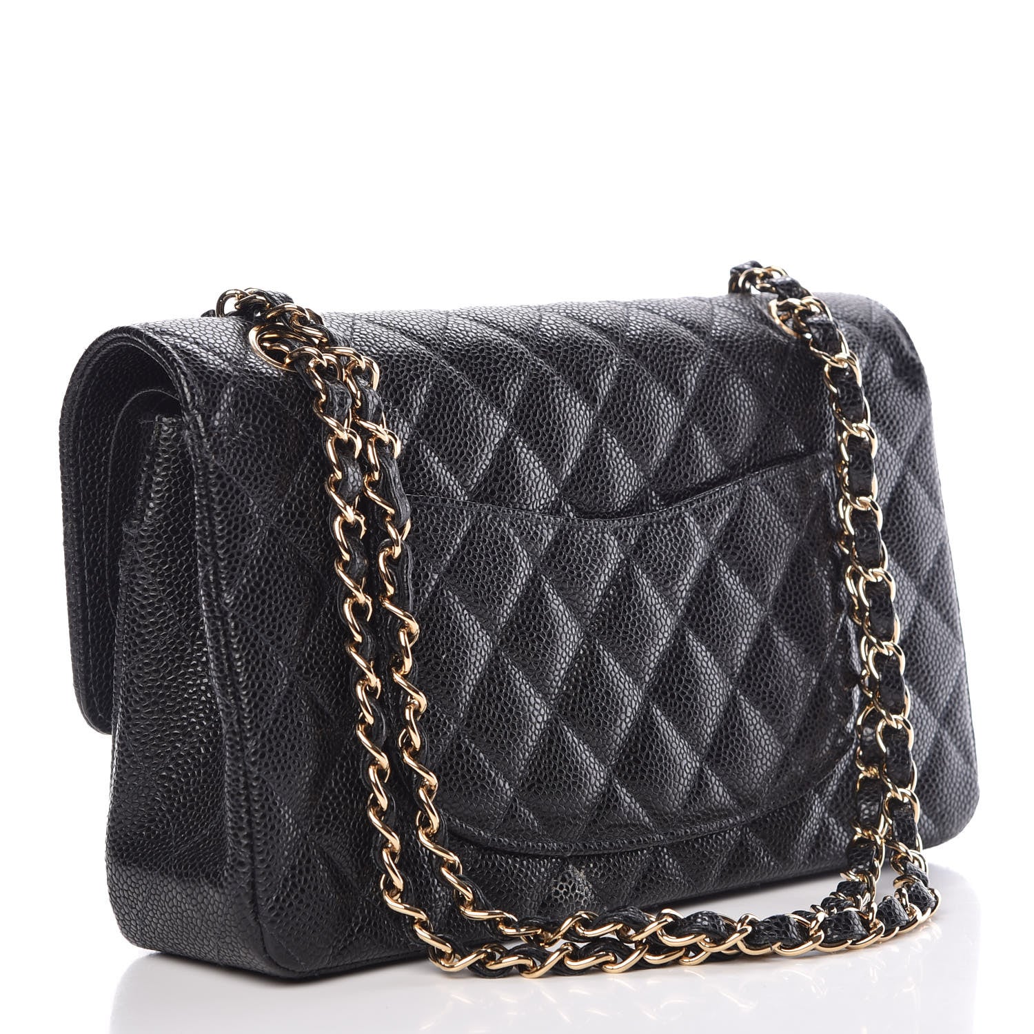 Chanel Caviar Quilted Medium Double Flap Black 4 of 12