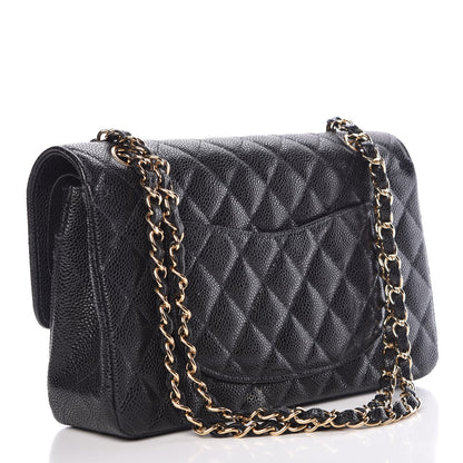 Chanel Caviar Quilted Medium Double Flap Black 4 of 12