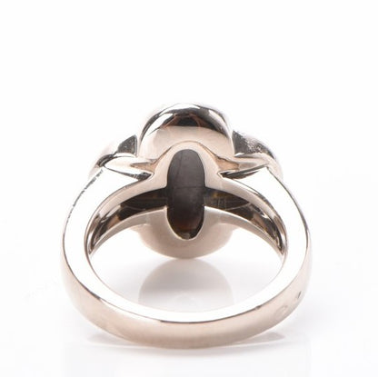 Van Cleef & Arpels 18K White Gold Mother of Pearl Pure Alhambra Ring 49 4.75 9 of 13