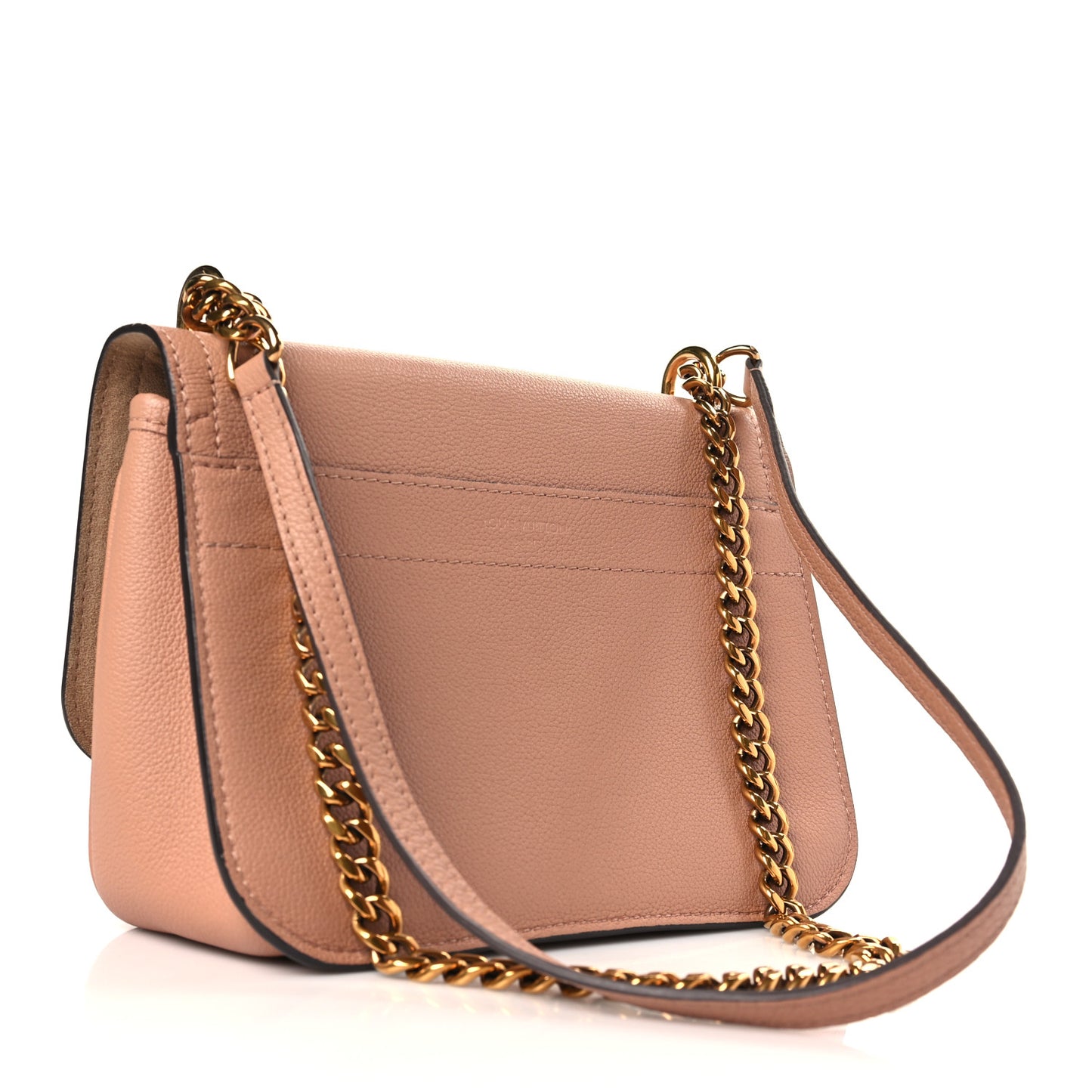 Grained Calfskin Lockme Chain Bag PM Rose Silk