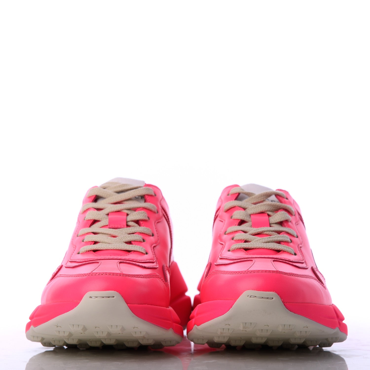 Gucci Calfskin Womens Rhyton Sneakers 35 Fluo Fuxia 2 of 13
