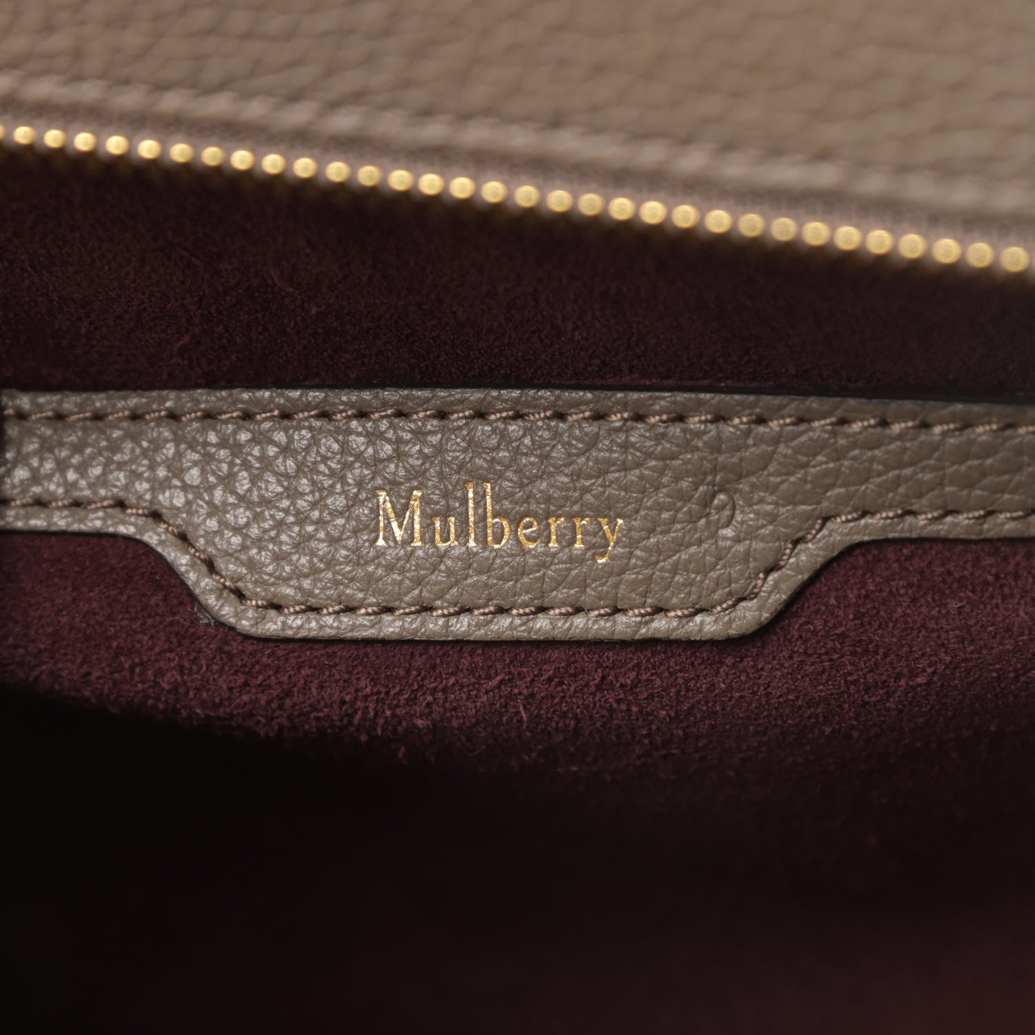 Mulberry Classic Grain Small Bayswater Zip Tote Clay 6 of 10