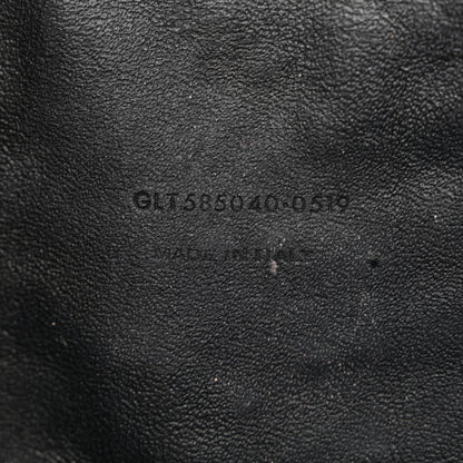 Saint Laurent Grain De Poudre Matelasse Monogram Mini Lou Camera Bag Black 7 of 12