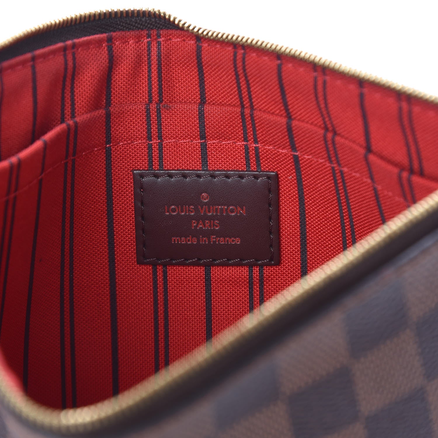 Louis Vuitton Damier Ebene Neverfull MM GM Pochette 6 of 8