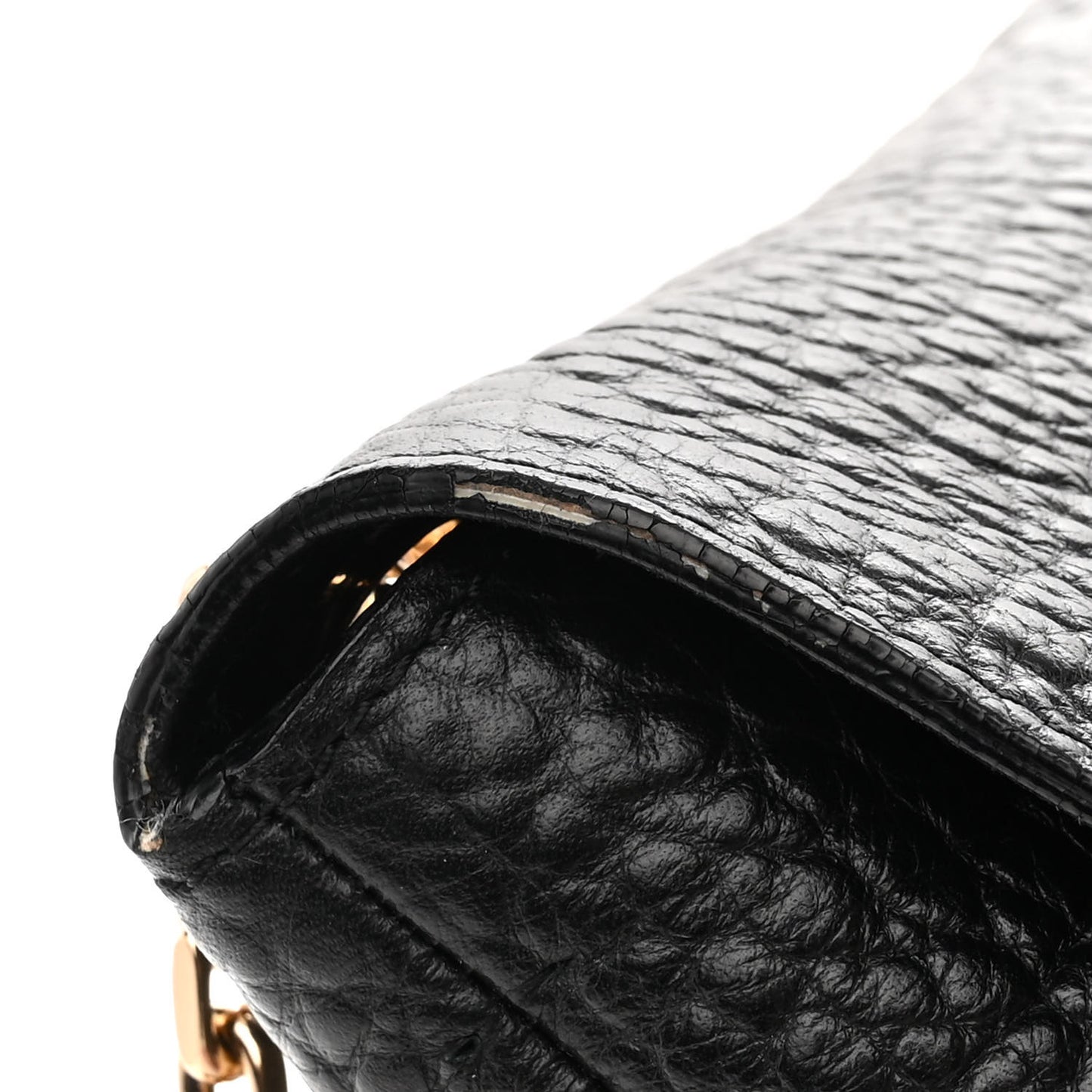 Signature Grain Large Mildenhall Shoulder Bag Black