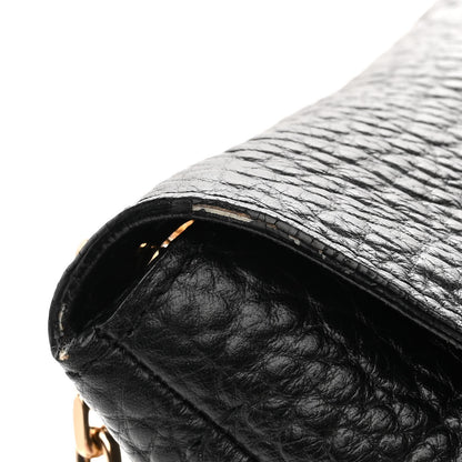 Burberry Signature Grain Large Mildenhall Shoulder Bag Black 12 of 13