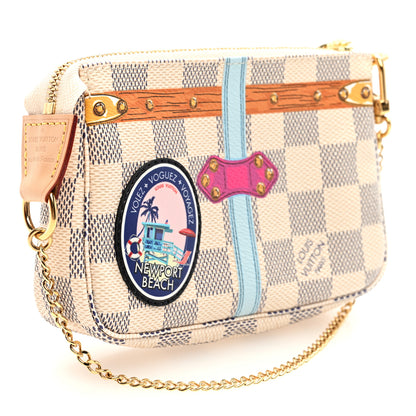 Louis Vuitton Damier Azur Summer Trunks Newport Beach Mini Pochette Accessories 3 of 10