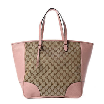 Gucci Monogram Bree Zippered Tote Beige Soft Pink 1 of 13