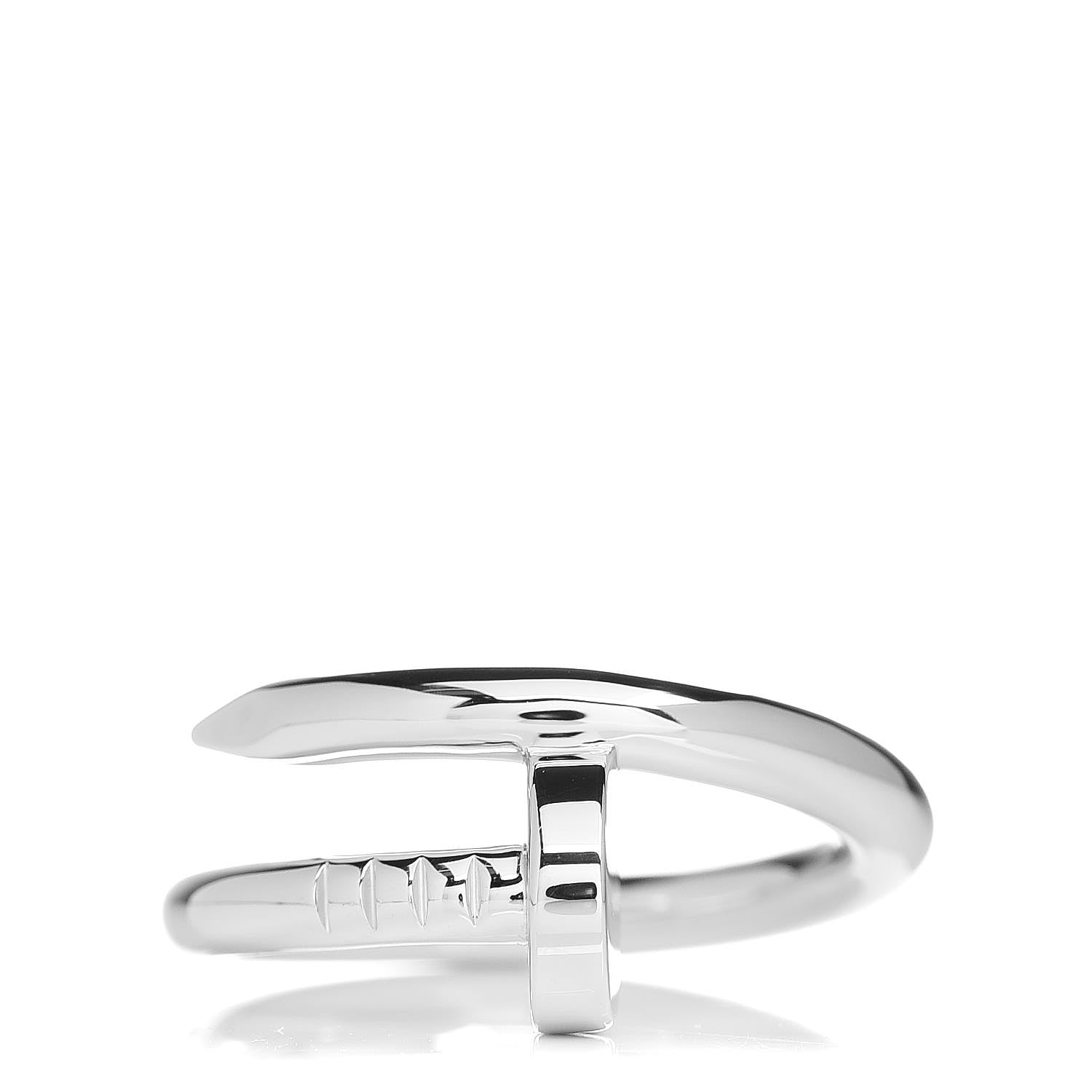 Cartier 18K White Gold Juste Un Clou Ring 51 5.75 1 of 6
