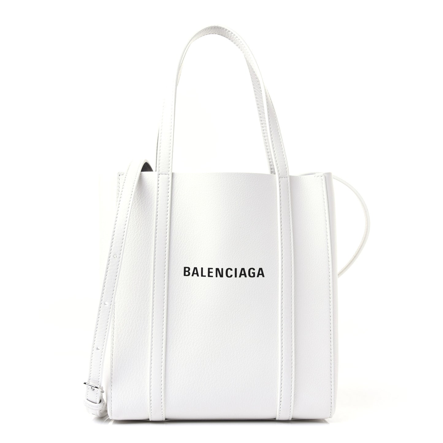 Smooth Calfskin Double Sided XXS Everyday Tote White Light Black