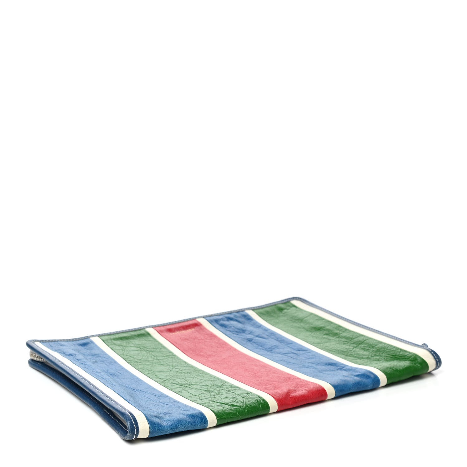 Balenciaga Veau Arena Multicolore Bazar Pouch Red White Blue Green 4 of 10