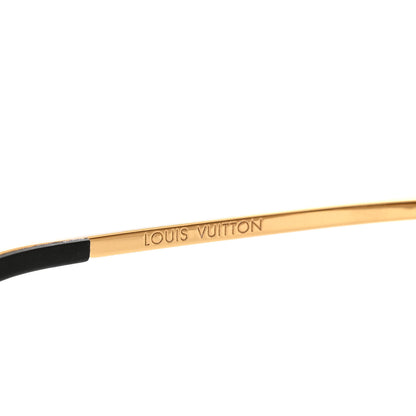 Louis Vuitton Monogram Diabolo Menthe Aviator Sunglasses Z1151W Brown 5 of 7