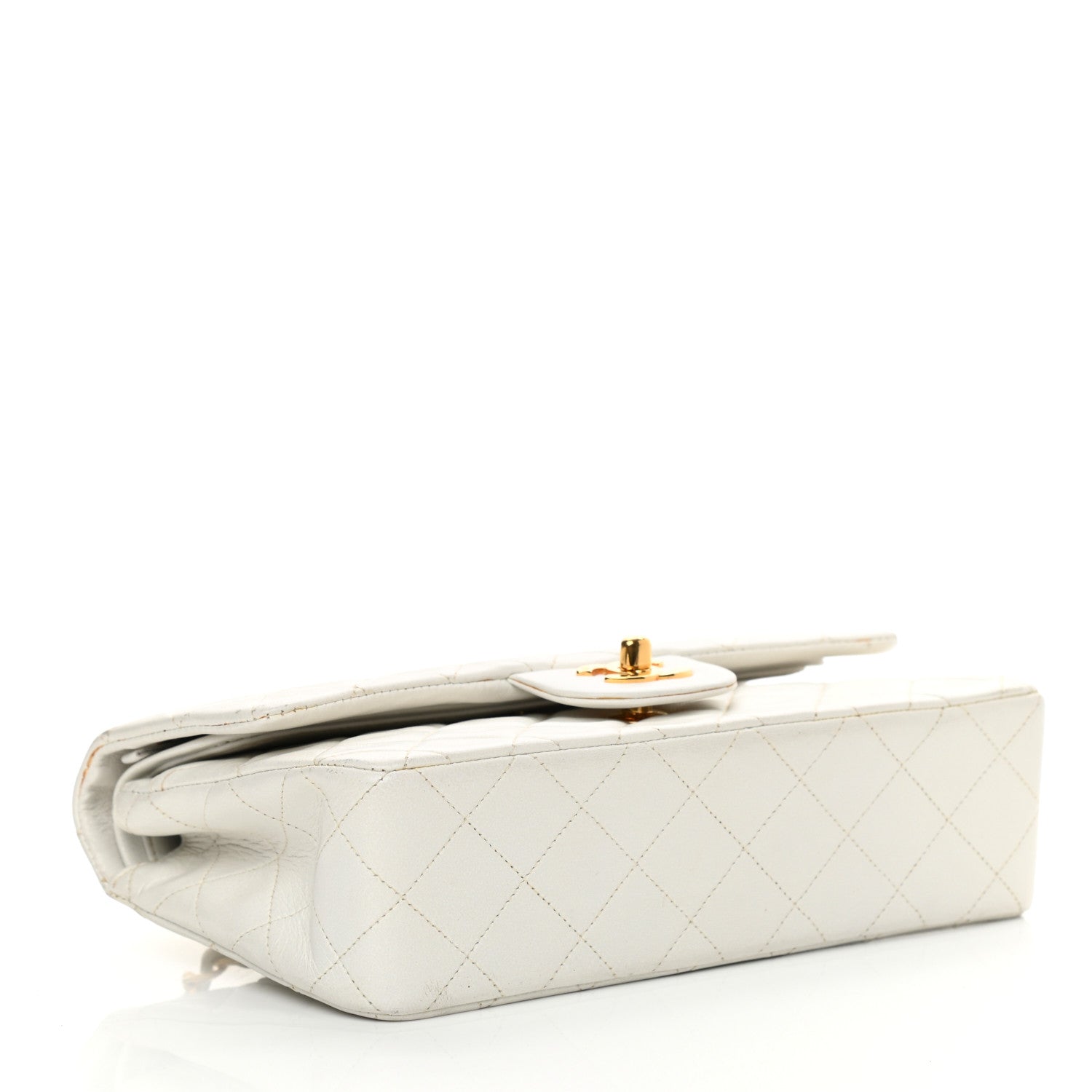 Chanel Lambskin Quilted Small Double Flap White 4 of 25