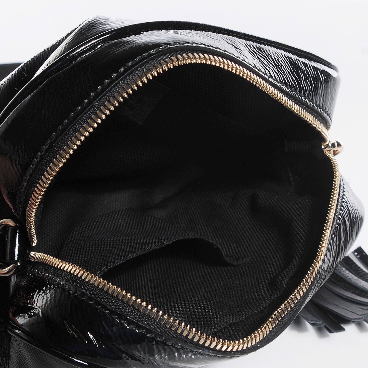 Gucci Soft Patent Small Soho Disco Bag Black 7 of 7