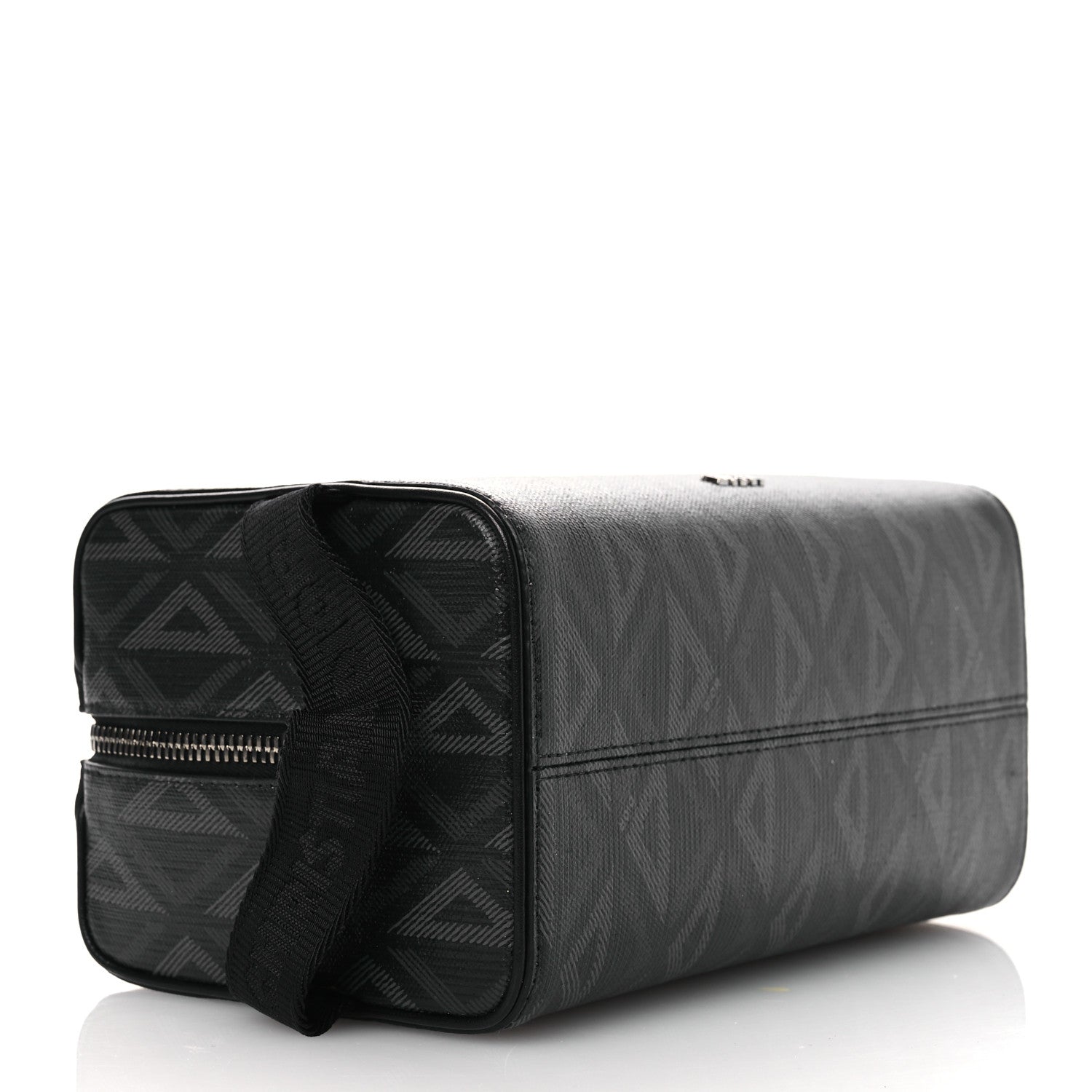 Christian Dior Canvas CD Diamond Lingot Toiletry Pouch Black