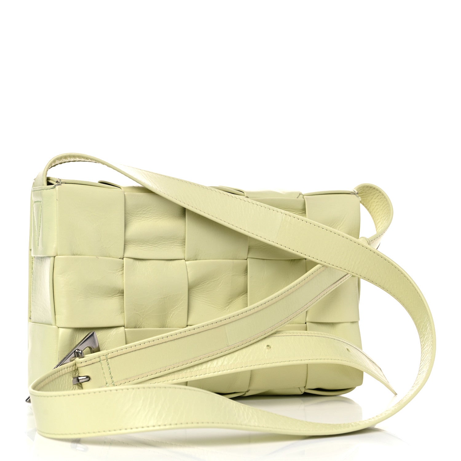 Bottega Veneta Calfskin Intrecciato Cassette Crossbody Bag Lemon Washed 2 of 11
